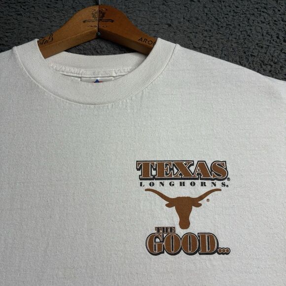 Vintage 90s University Of Texas Longhorns T-Shirt Mens Medium College Rivalry - Picture 4 of 12